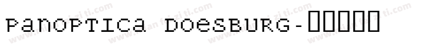 Panoptica Doesburg字体转换